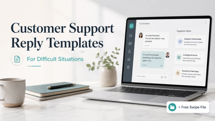 Customer Support Reply Templates for Difficult Situations (+ Free Swipe File)